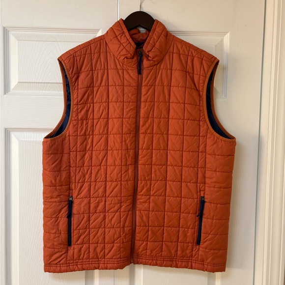 Old Navy Men's Orange Quilted Vest Size XL - Picture 1 of 11
